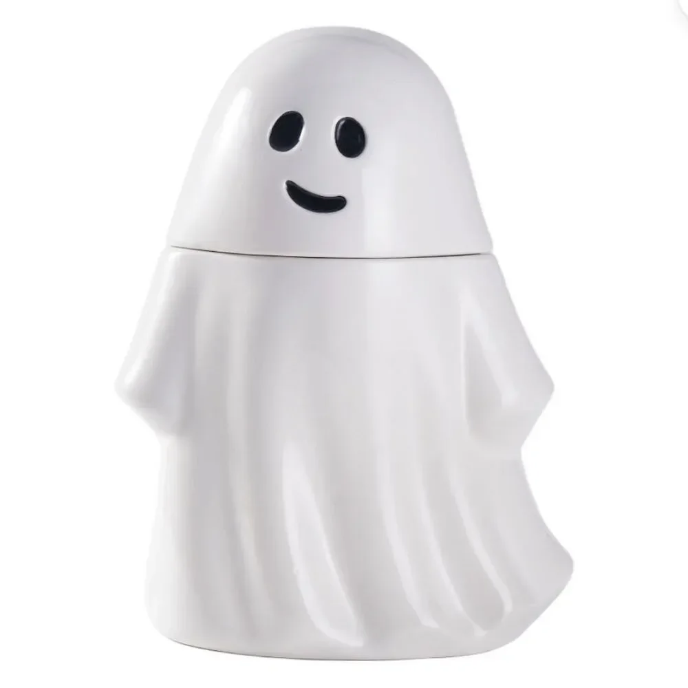 White Ghost Ceramic Jar